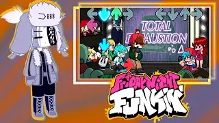 FNF react Friday Night Funkin' VS Giraffe, BF & GF Fanboy DEMO + Cutscenes | Boyfriend & Girlfriend