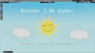 Blender 2.80: Procedural toon sun
