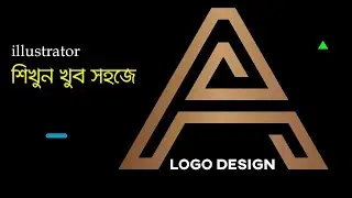 A Letter's Logo Design in Adobe illustrator || Graphic design Tutorial