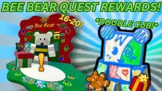 Bee Bear Beesmas 2024 Quests 16-20 Rewards! | Bee Swarm Simulator
