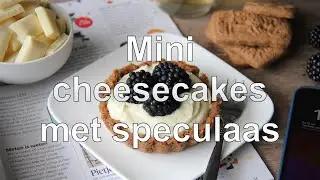 Mini cheesecakes met speculaas en bramen recept
