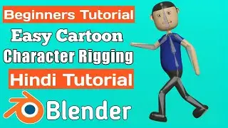 (Hindi) Low poly character rigging in blender 2.8 | blender 2.8 rigging tutorial | Animatechz