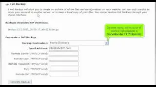 ¿Como realizar un respaldo en Cpanel?
