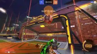 Rocket League: Aerial hit and Goal