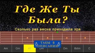 Где Же Ты Была (cover) | Гитара на одной струне