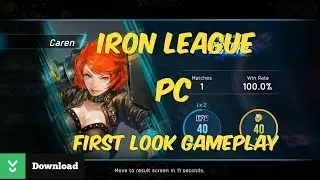 IRON LEAGUE PC GAMEPLAY - First Look - Caren Gameplay