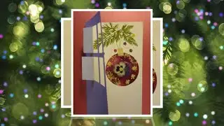 Pressed Flower Christmas Card | Новогодние открытки | DIY Christmas Card