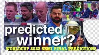 Semi Final Predictions by top 10 Cricketers in the World #worldcup2023  #cwc23 #cwc2023 #worldcup