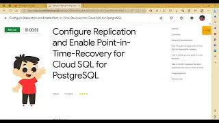 Configure Replication and Enable Point-in-Time-Recovery for Cloud SQL for PostgreSQL | TheArcadeGame