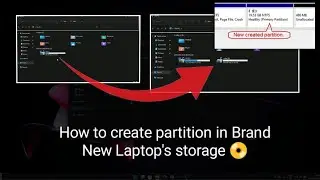 how to create new partition || Creating Partitions in Your New Laptop Storage: Step-by-Step Guide