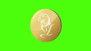 Leo Zodiac Sign Icon Green Screen | Leo Zodiac Sign 3D Rotation Animation | Siddam Bharat