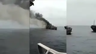 крейсер Москва последнии минуты . запретное видео в россии.
