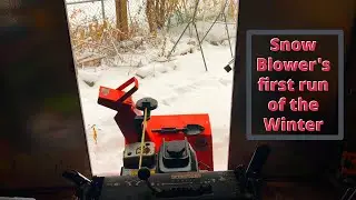 Ride along with my snowblower for the first run of this winter