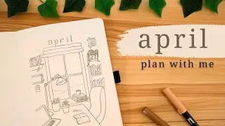 april monthly setup ✨  | plan with me #bujo #bulletjournaling