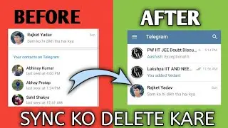 how to hide contacts in telegram | how to delete contacts in telegram| 