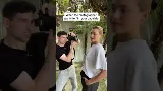 when your photographer wants to shoot your bad side