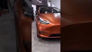 Tesla Wrapped in KPMF Matte Autumn Fire Vinyl 🔥🔥