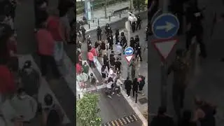 Cargas de los Mossos d'Esquadra en Trinitat Vella el domingo 24 de mayo