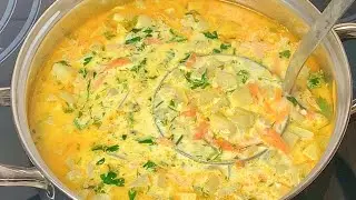 This soup is a forgotten treasure! Have you ever cooked such a delicious soup?