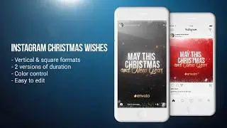 Instagram Christmas Wishes - After Effects Template