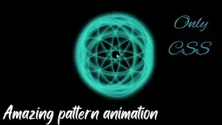 Amazing pattern loader animation css only || CSS tutorial 