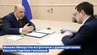 Михаил Мишустин встретился с руководителем Росстата Сергеем Галкиным