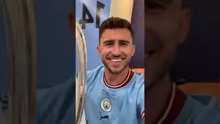 Así celebró el vestuario del Manchester City. tras ganar la Champions League 🏆