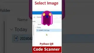 PYTHON QR CODE SCANNER #python #pythoncoding #pythonprojects