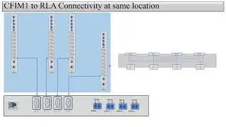 Physical Connectivity between Ciena CFIM1 to RLA in Signal Flow of DWDM/CDC