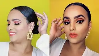 SPRING Orange Monochromatic Makeup | SlayedByVal