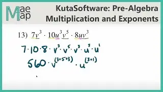 KutaSoftware: PreAlgebra- Multiplication Property Of Exponents