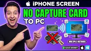 How to Capture Iphone Screen on PC without capture card (Easy)