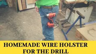 Wire holster for cordless drill