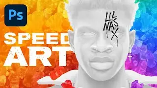 Lil Nas X – Photoshop Speed Art