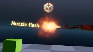 Simple way to make Muzzle flash effect in Unity