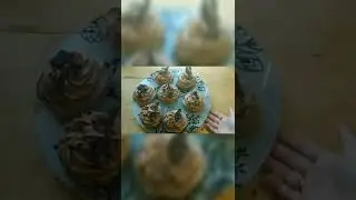 Шоколадное меренговое пирожное