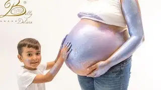 Big Baby Bump Painting - Riesen Babybauch bemalen