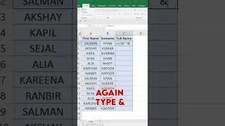 combine text #excel #microsoft #microsoftexcel #msexcel #education #informativereels #howto #how