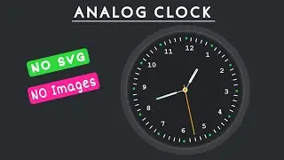 Analog clock | HTML,CSS & Js | @Pranjultutorials