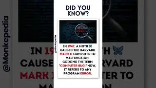 computer bug 🦋| #didyouknow #factsdaily #amazing #facts #shorts #ytshorts #TechTrivia  #TechHistory