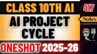Revisiting AI Project Cycle | Class 10 AI 417 | Part B - UNIT 1 | Complete One Shot | 2025-26