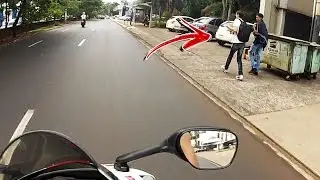 MOLEQUE TACOU PEDRA NA HORNET 😡