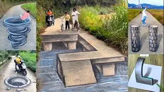 Amazing 3D Drawn, Illusions 3D Street Art