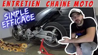 SIMPLE ET EFFICACE / NÉTTOYER ET GRAISSER SA CHAÎNE DE MOTO /  [ TUTO MÉCA MOTO ]