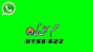 Urdu shayari WhatsApp status   green screen ...HTSB 422