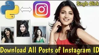 Download All Posts of an Instagram ID | Python Tutorial | Python Projects | Python Tutorial in Hindi