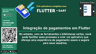 Aula 267 - Integração de pagamentos em Flutter - Crie apps com Flutter + Dart.