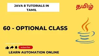 Java8 | 60 | Why do we need Optional class | Tamil