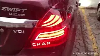 swift dzire audi style led tail light for buy +918956334555