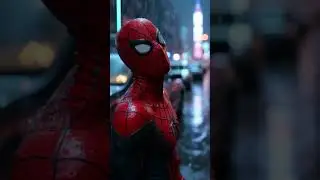Spider-Man in the Rain goes Hard #comics #marvel #spiderman